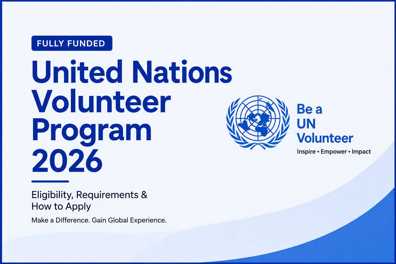 United Nations Volunteer Program 2026: Eligibility & How to Apply